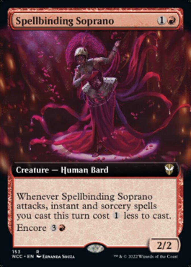 Spellbinding Soprano (Extended Art) [Streets of New Capenna Commander] | Deep Dive Games St. Marys