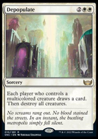 Depopulate (Promo Pack) [Streets of New Capenna Promos] | Deep Dive Games St. Marys