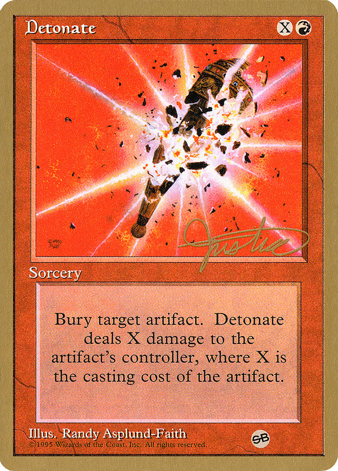 Detonate (Mark Justice) (SB) [Pro Tour Collector Set] | Deep Dive Games St. Marys