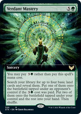 Verdant Mastery (Extended Art) [Strixhaven: School of Mages] | Deep Dive Games St. Marys
