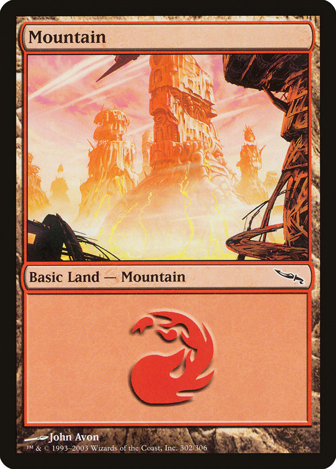 Mountain (302) [Mirrodin] | Deep Dive Games St. Marys