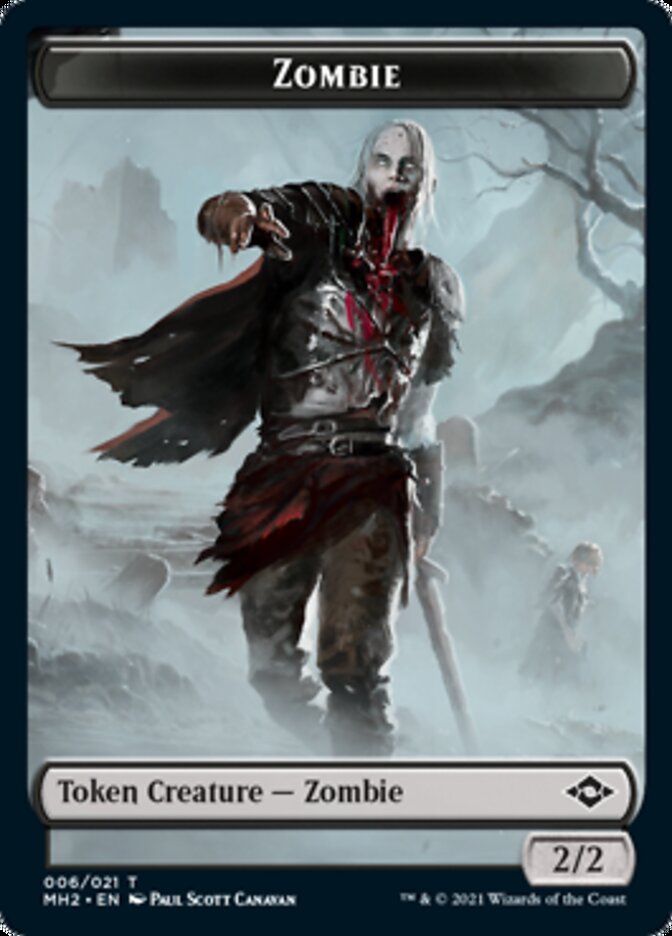 Treasure (21) // Zombie Double-Sided Token [Modern Horizons 2 Tokens] | Deep Dive Games St. Marys