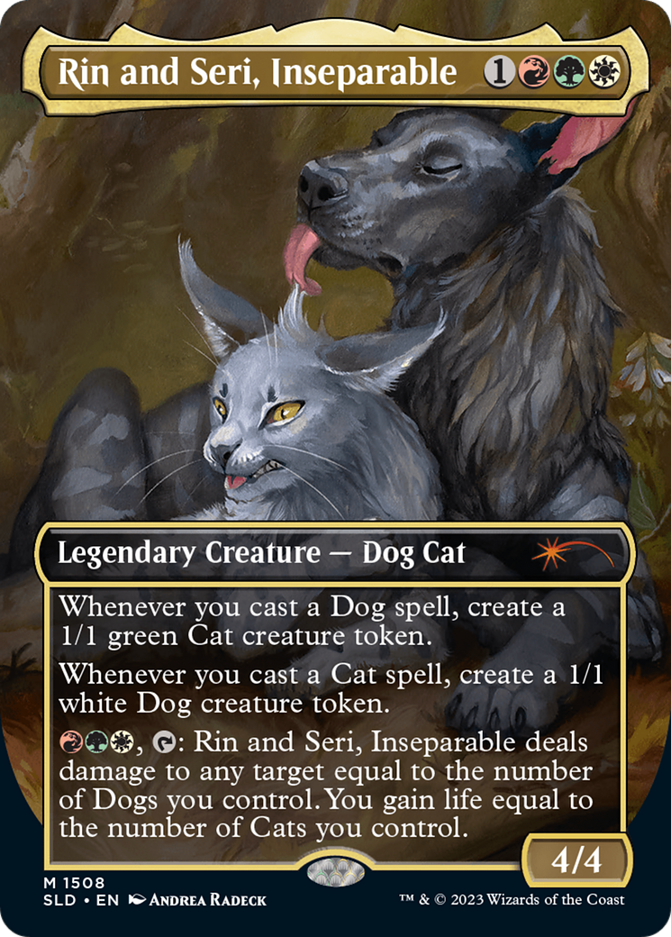 Rin and Seri, Inseparable (1508) // Rin and Seri, Inseparable [Secret Lair Commander Deck: Raining Cats and Dogs] | Deep Dive Games St. Marys