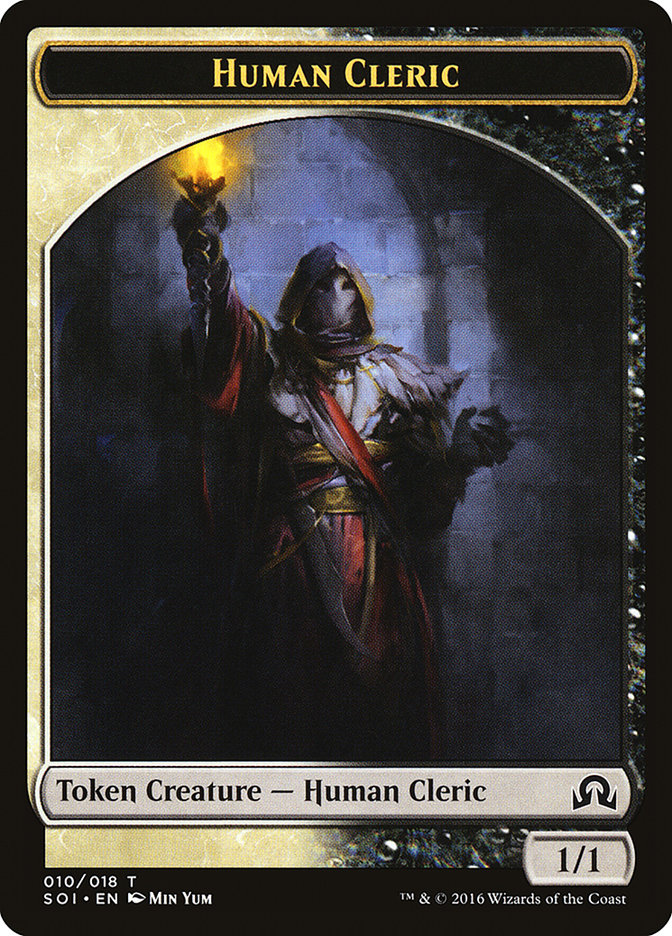 Human Cleric Token [Shadows over Innistrad Tokens] | Deep Dive Games St. Marys