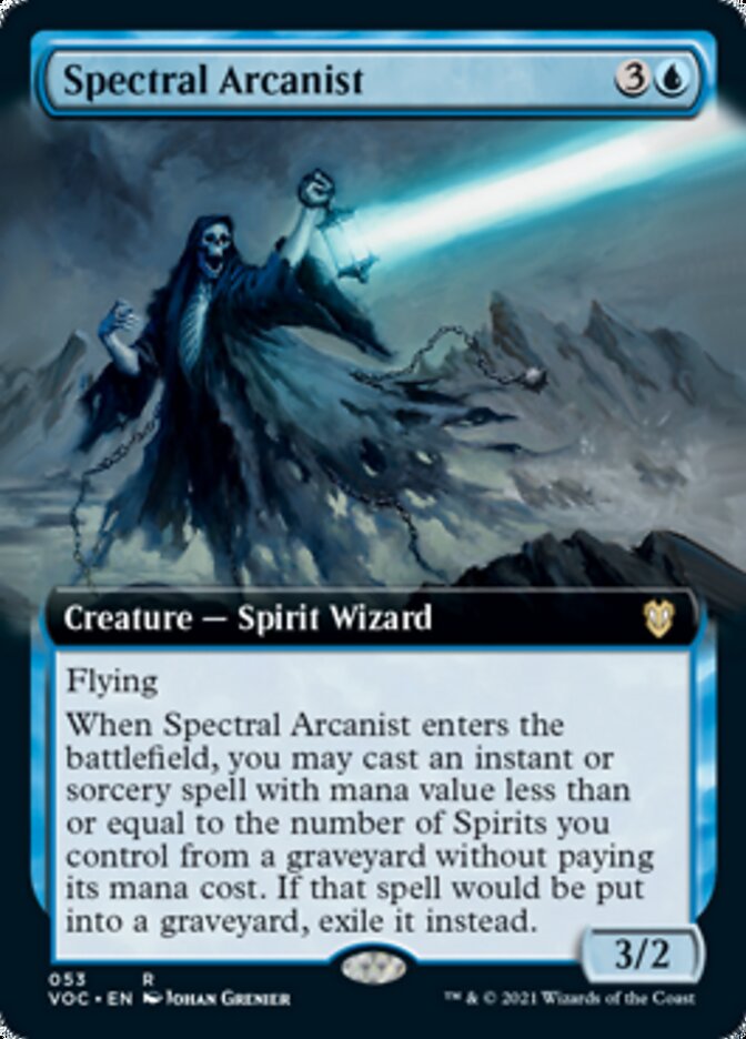 Spectral Arcanist (Extended Art) [Innistrad: Crimson Vow Commander] | Deep Dive Games St. Marys