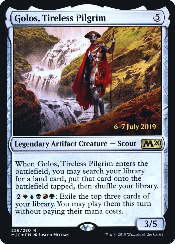 Golos, Tireless Pilgrim [Core Set 2020 Prerelease Promos] | Deep Dive Games St. Marys