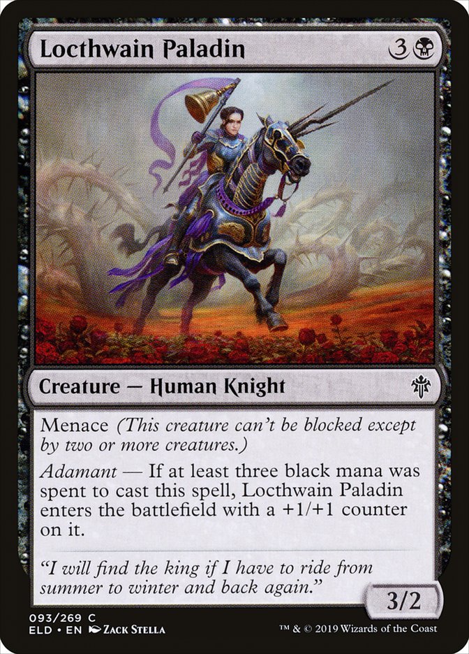 Locthwain Paladin [Throne of Eldraine] | Deep Dive Games St. Marys