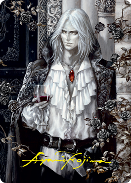 Sorin the Mirthless 2 Art Card (Gold-Stamped Signature) [Innistrad: Crimson Vow Art Series] | Deep Dive Games St. Marys
