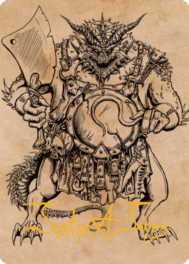 Thrakkus the Butcher Art Card (Gold-Stamped Signature) [Commander Legends: Battle for Baldur's Gate Art Series] | Deep Dive Games St. Marys