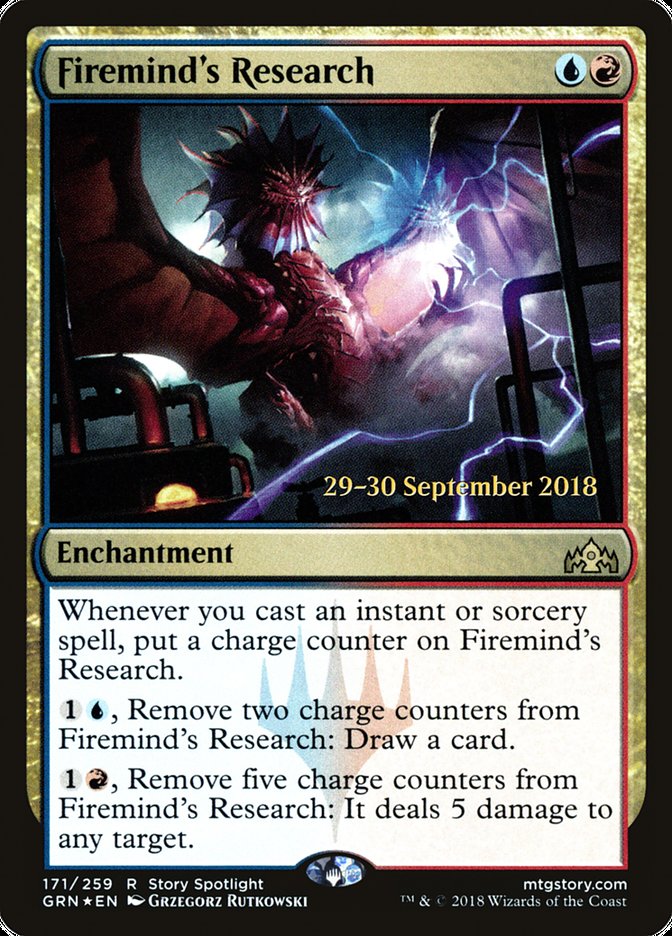 Firemind's Research [Guilds of Ravnica Prerelease Promos] | Deep Dive Games St. Marys