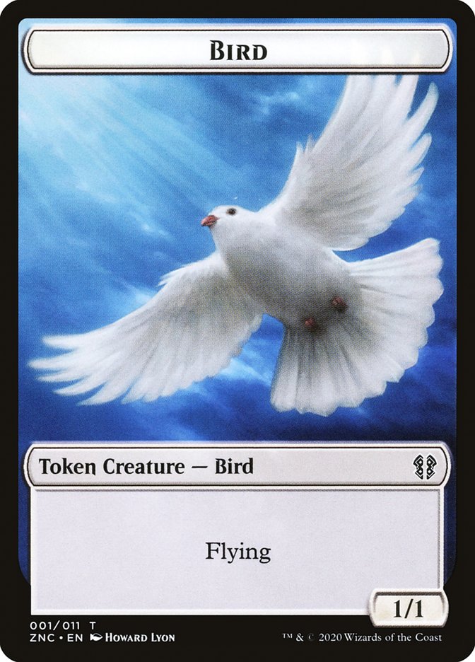 Bird // Kor Ally Double-Sided Token [Zendikar Rising Commander Tokens] | Deep Dive Games St. Marys