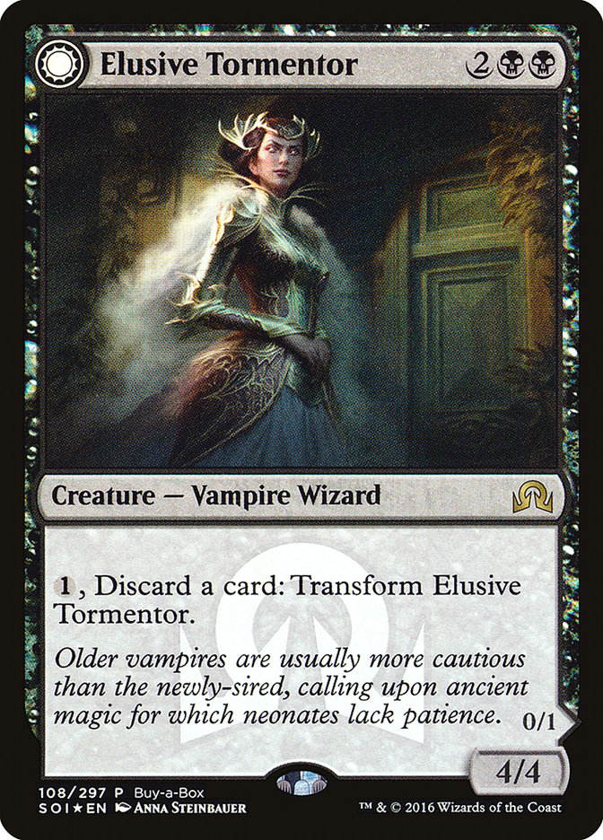 Elusive Tormentor // Insidious Mist (Buy-A-Box) [Shadows over Innistrad Promos] | Deep Dive Games St. Marys