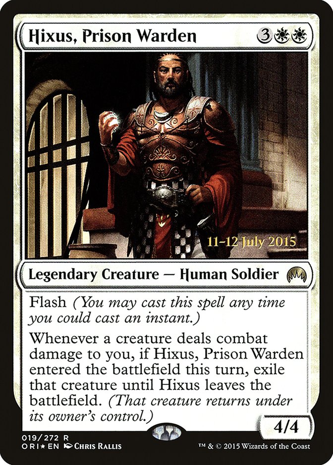 Hixus, Prison Warden [Magic Origins Prerelease Promos] | Deep Dive Games St. Marys