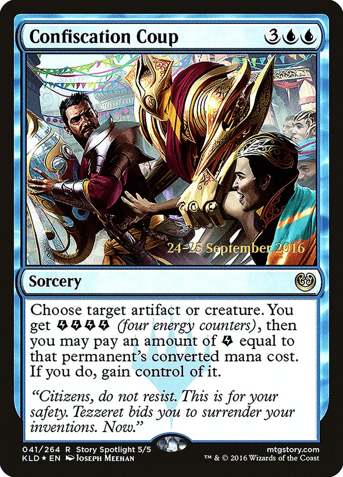 Confiscation Coup [Kaladesh Prerelease Promos] | Deep Dive Games St. Marys