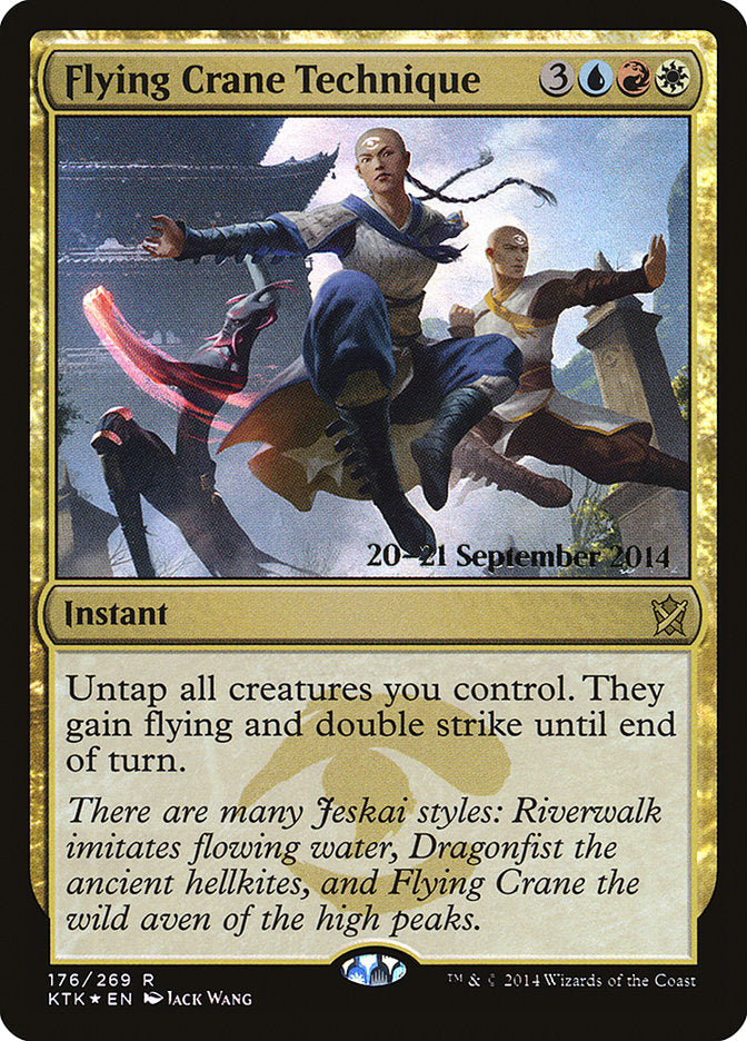 Flying Crane Technique [Khans of Tarkir Prerelease Promos] | Deep Dive Games St. Marys