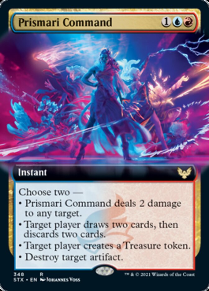Prismari Command (Extended Art) [Strixhaven: School of Mages] | Deep Dive Games St. Marys