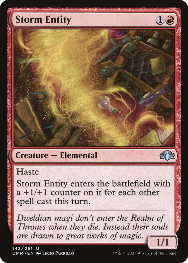 Storm Entity [Dominaria Remastered] | Deep Dive Games St. Marys