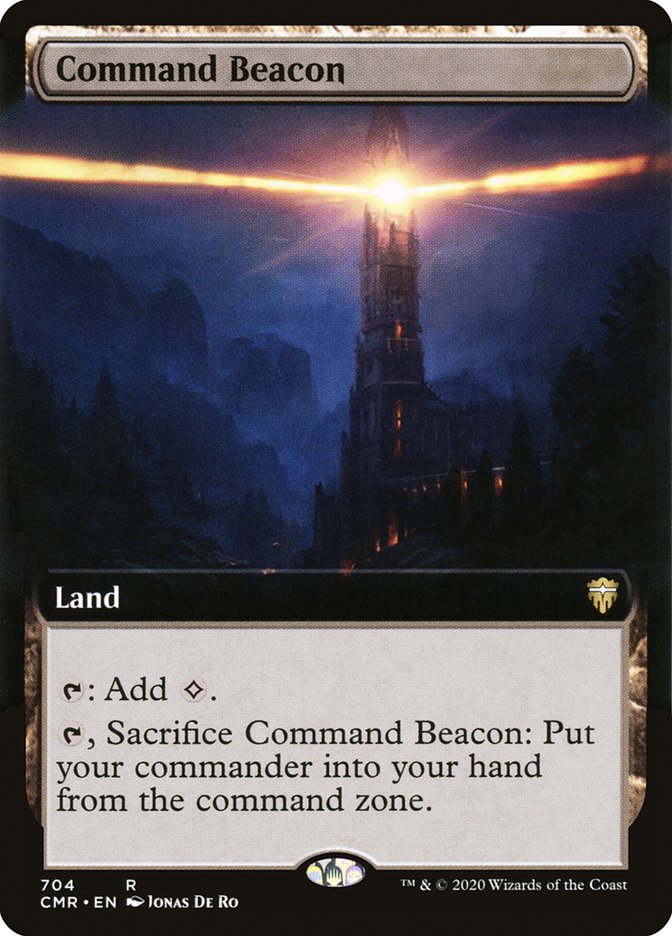 Command Beacon (Extended Art) [Commander Legends] | Deep Dive Games St. Marys