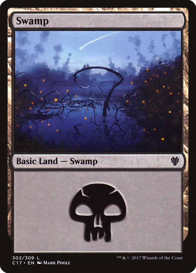 Swamp (302) [Commander 2017] | Deep Dive Games St. Marys