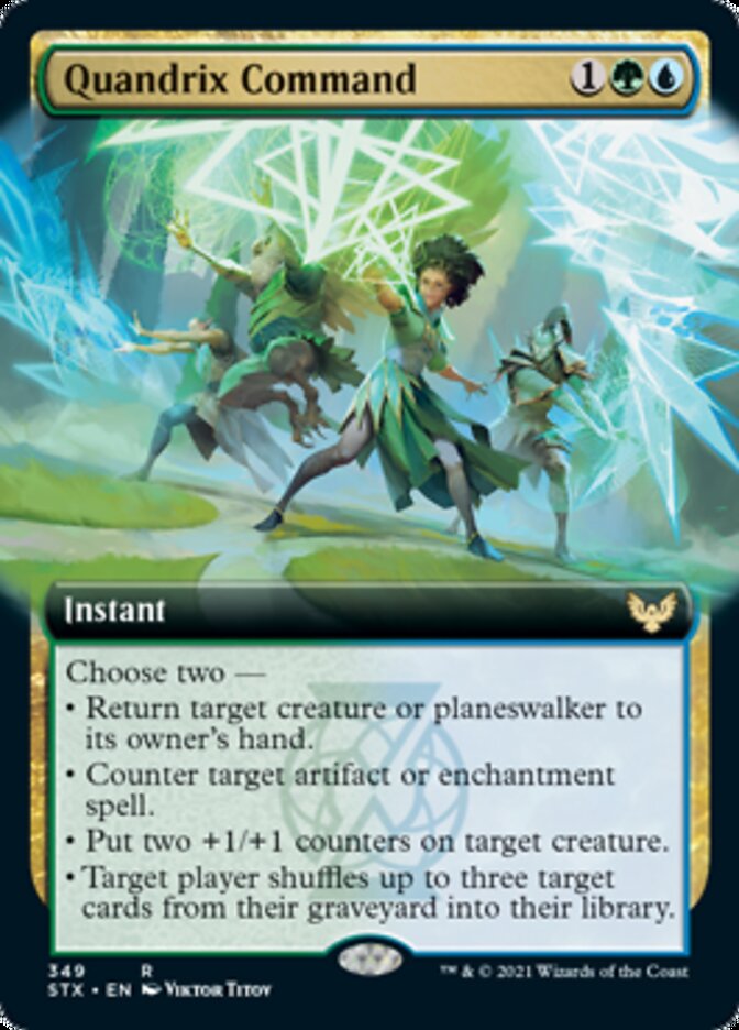 Quandrix Command (Extended Art) [Strixhaven: School of Mages] | Deep Dive Games St. Marys