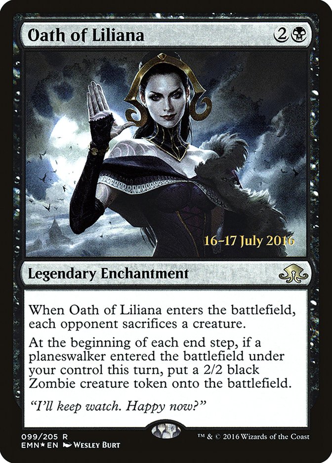 Oath of Liliana [Eldritch Moon Prerelease Promos] | Deep Dive Games St. Marys