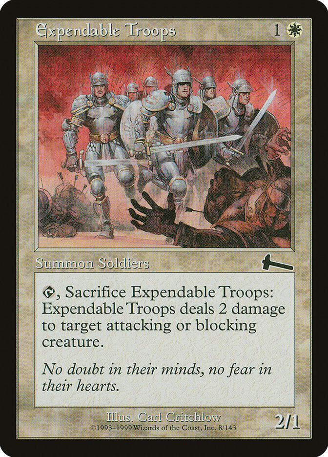 Expendable Troops [Urza's Legacy] | Deep Dive Games St. Marys