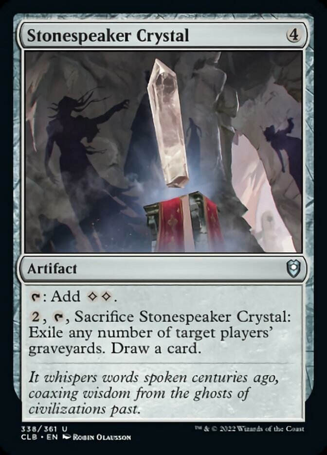 Stonespeaker Crystal [Commander Legends: Battle for Baldur's Gate] | Deep Dive Games St. Marys