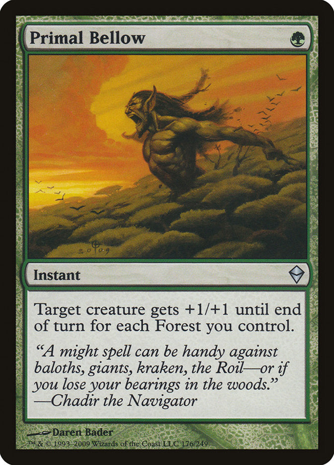 Primal Bellow [Zendikar] | Deep Dive Games St. Marys