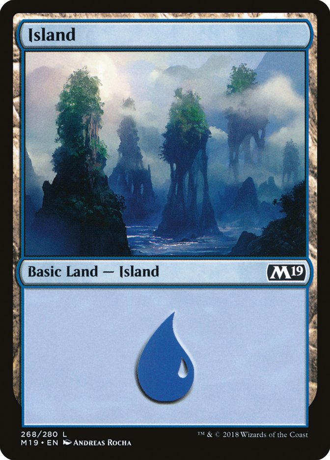 Island (268) [Core Set 2019] | Deep Dive Games St. Marys