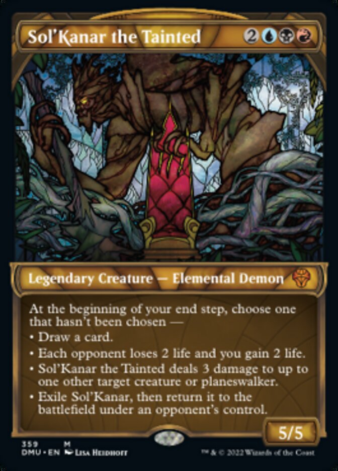 Sol'Kanar the Tainted (Showcase Textured) [Dominaria United] | Deep Dive Games St. Marys