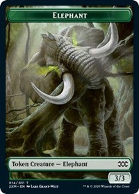 Elephant // Golem Double-Sided Token [Double Masters Tokens] | Deep Dive Games St. Marys