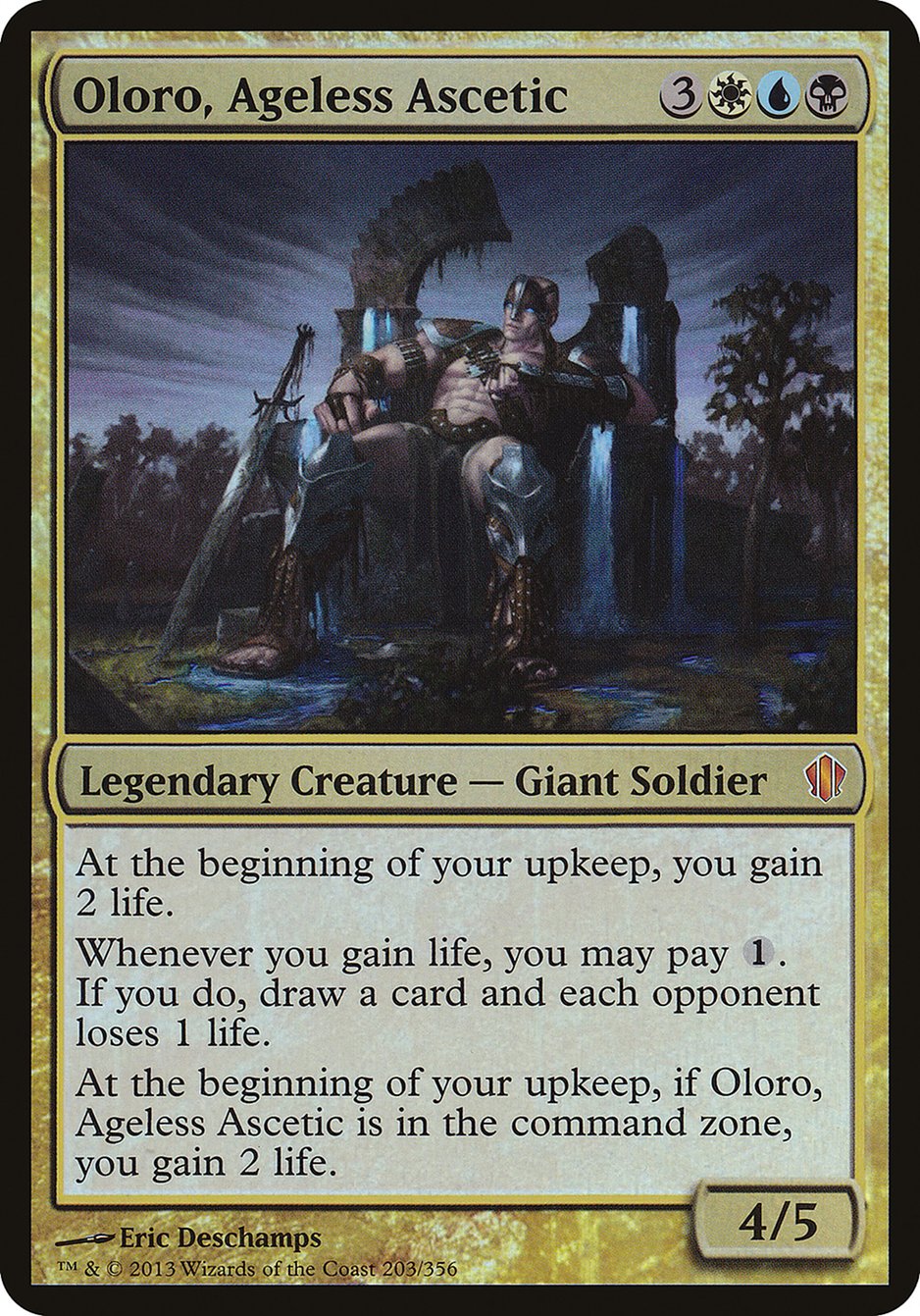 Oloro, Ageless Ascetic (Oversized) [Commander 2013 Oversized] | Deep Dive Games St. Marys