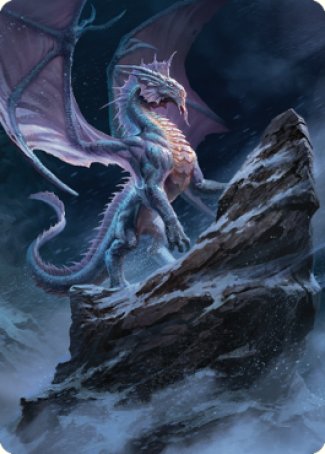 Ancient Silver Dragon Art Card (06) [Commander Legends: Battle for Baldur's Gate Art Series] | Deep Dive Games St. Marys