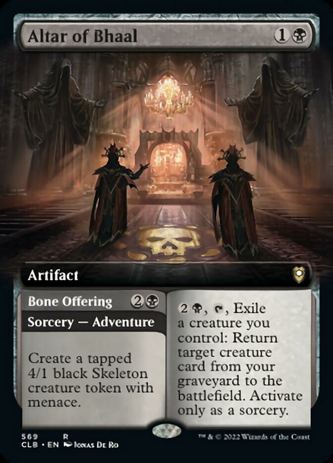 Altar of Bhaal // Bone Offering (Extended Art) [Commander Legends: Battle for Baldur's Gate] | Deep Dive Games St. Marys