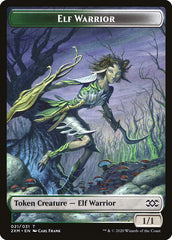 Myr (007) // Elf Warrior Double-Sided Token [Double Masters Tokens] | Deep Dive Games St. Marys