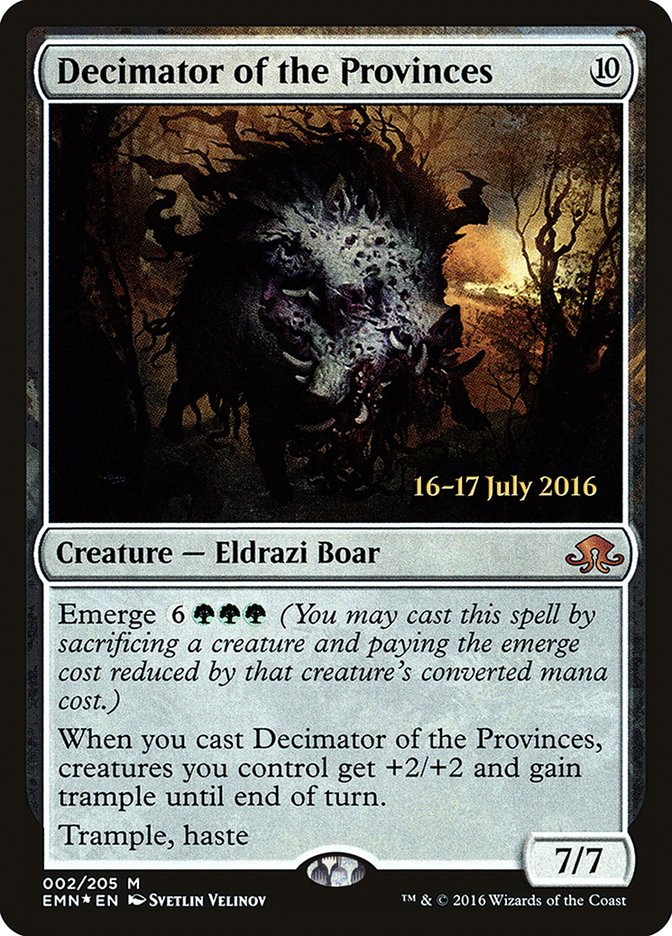 Decimator of the Provinces [Eldritch Moon Prerelease Promos] | Deep Dive Games St. Marys