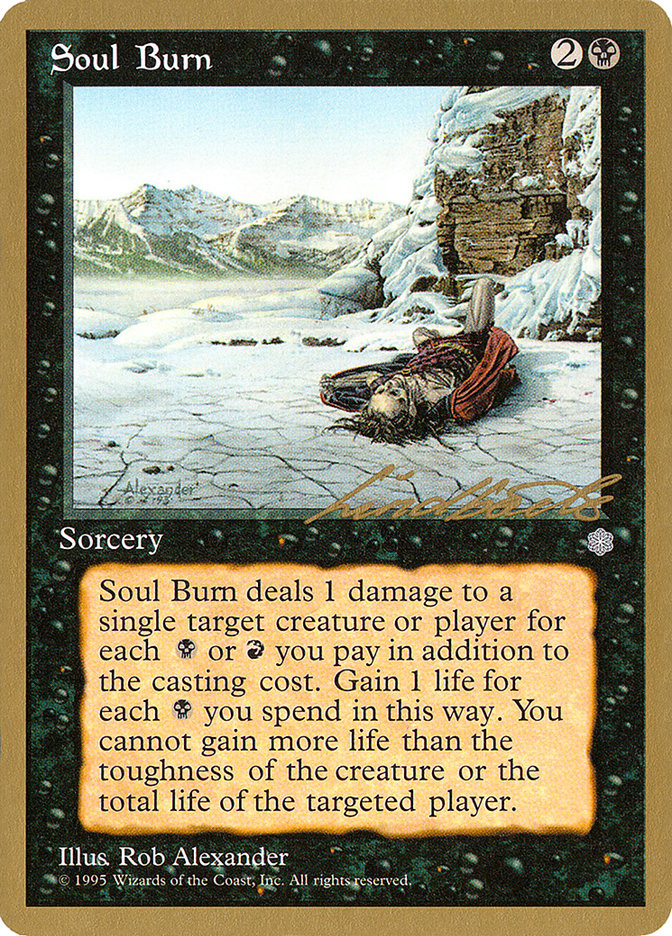 Soul Burn (Leon Lindback) [Pro Tour Collector Set] | Deep Dive Games St. Marys