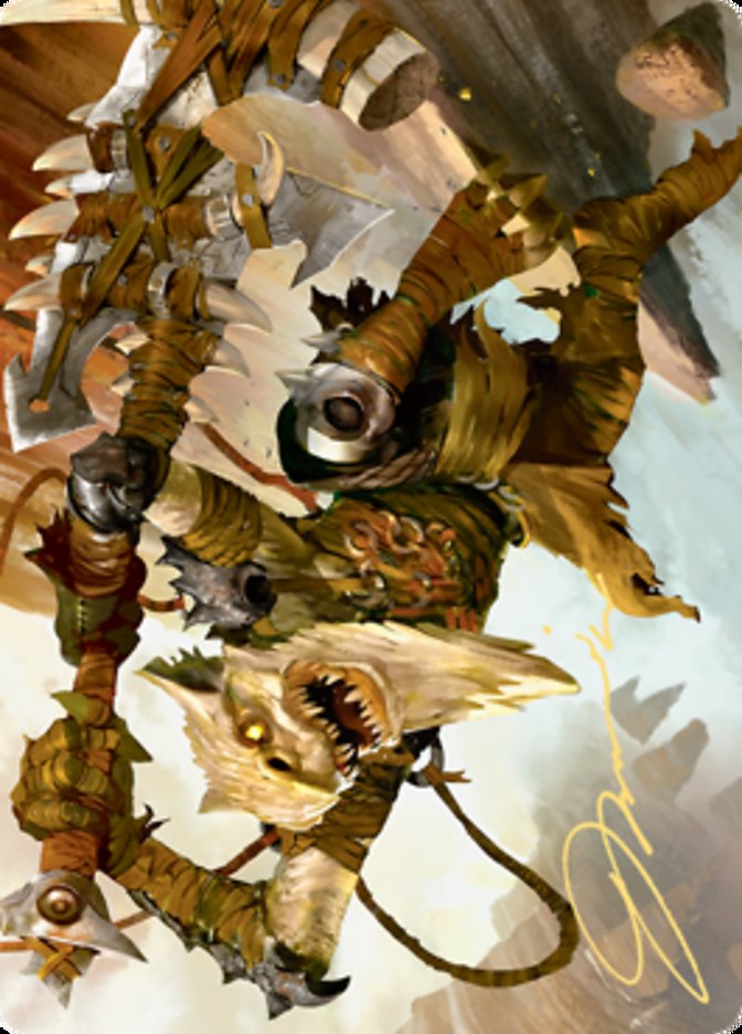 Teeterpeak Ambusher Art Card (Gold-Stamped Signature) [Zendikar Rising Art Series] | Deep Dive Games St. Marys