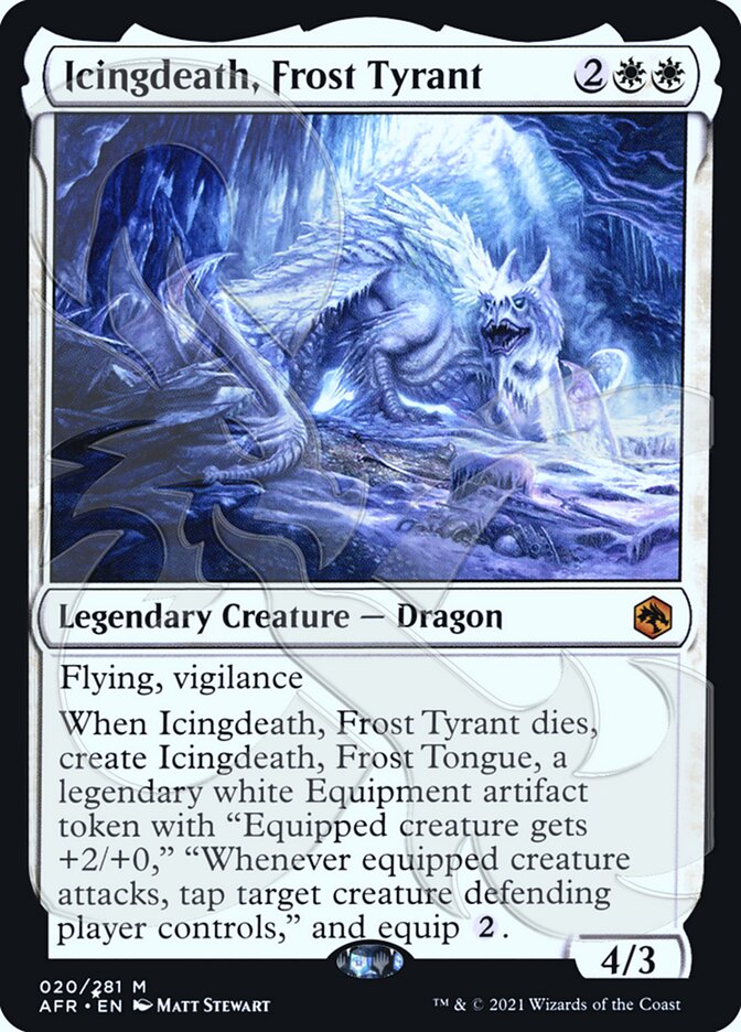 Icingdeath, Frost Tyrant (Ampersand Promo) [Dungeons & Dragons: Adventures in the Forgotten Realms Promos] | Deep Dive Games St. Marys