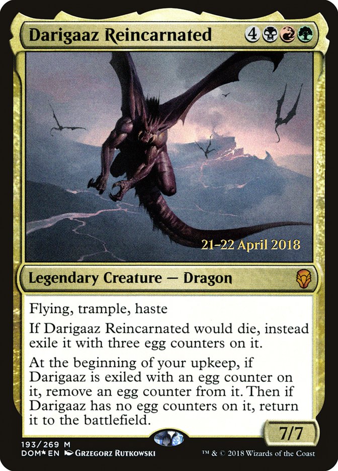 Darigaaz Reincarnated [Dominaria Prerelease Promos] | Deep Dive Games St. Marys