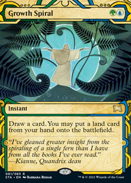 Growth Spiral (Foil Etched) [Strixhaven: School of Mages Mystical Archive] | Deep Dive Games St. Marys