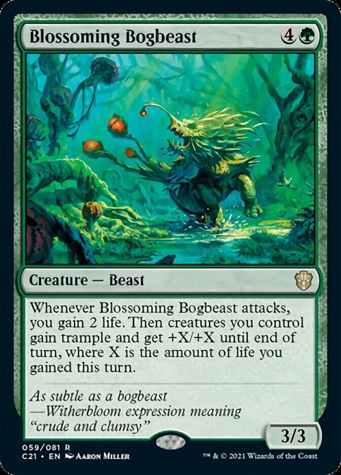 Blossoming Bogbeast [Commander 2021] | Deep Dive Games St. Marys