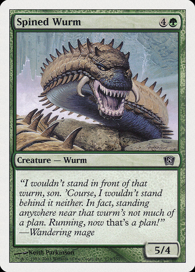 Spined Wurm [Eighth Edition] | Deep Dive Games St. Marys