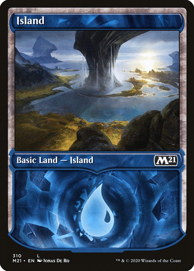 Island (310) (Showcase) [Core Set 2021] | Deep Dive Games St. Marys