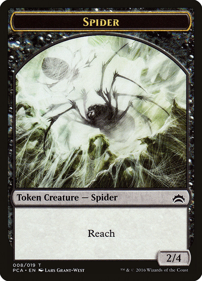 Spider // Saproling Double-Sided Token [Planechase Anthology Tokens] | Deep Dive Games St. Marys