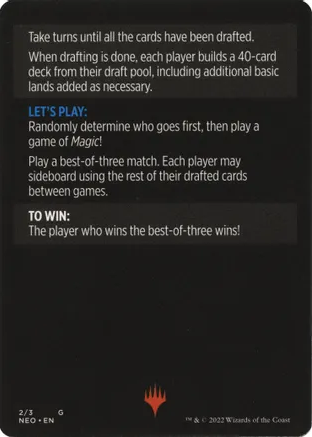 Winchester Draft (Magic Minigame) [Kamigawa: Neon Dynasty Minigame] | Deep Dive Games St. Marys