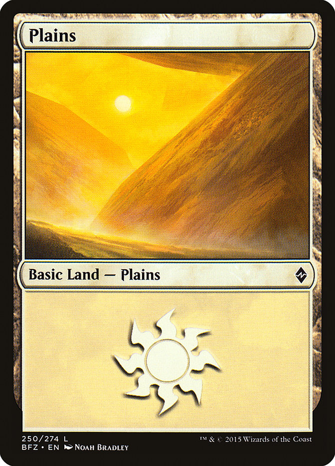 Plains (250a) [Battle for Zendikar] | Deep Dive Games St. Marys