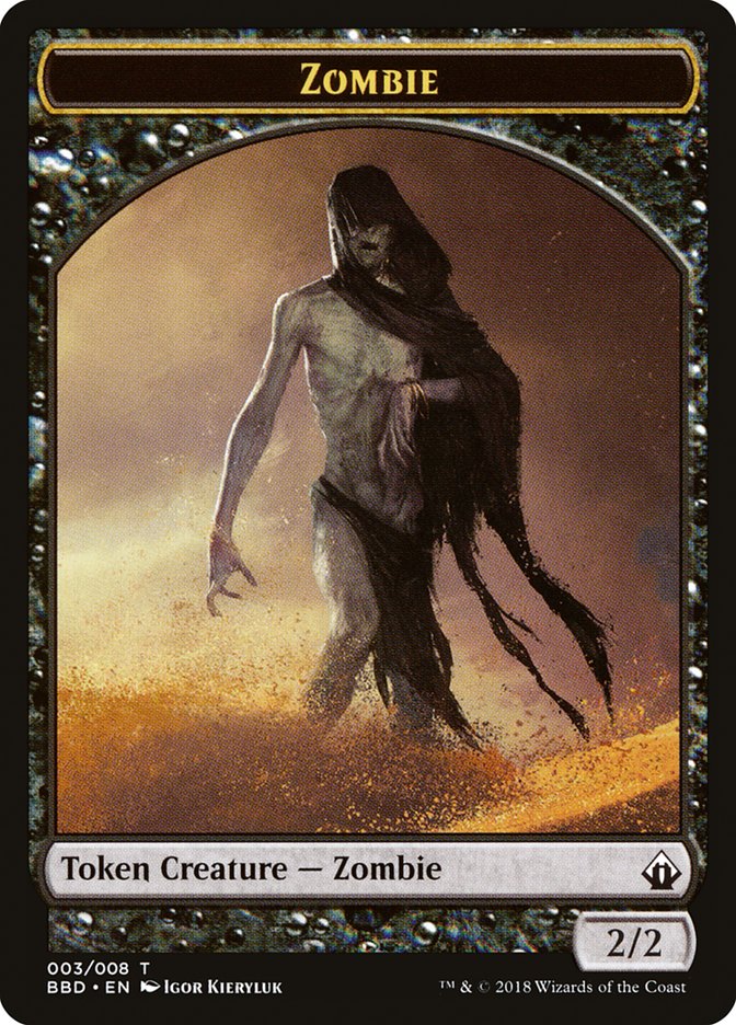 Zombie Token [Battlebond Tokens] | Deep Dive Games St. Marys