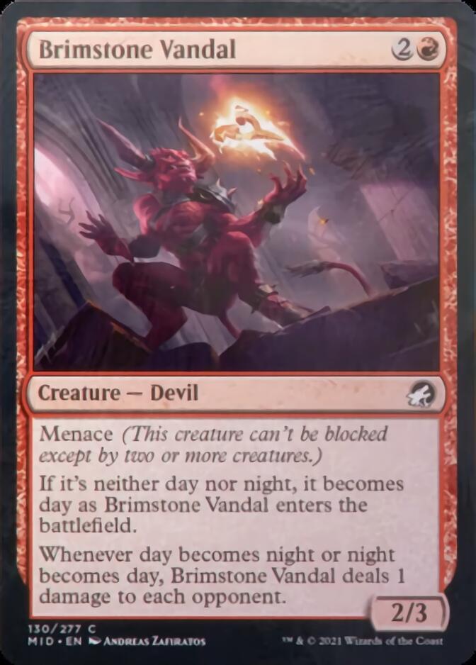 Brimstone Vandal [Innistrad: Midnight Hunt] | Deep Dive Games St. Marys