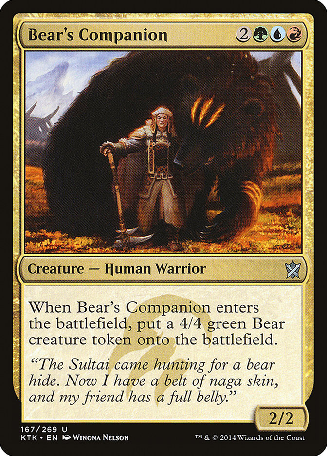 Bear's Companion [Khans of Tarkir] | Deep Dive Games St. Marys